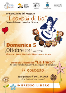 Locandina i bambini di Lia 5 ott 2014